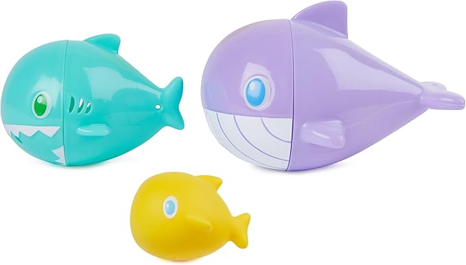 SwimWays Nesting Fish Water Toy, Kids Pool Accessories & Swimming Pool Toys, 3-in-1 Fish-Themed Pool Toys for Kids Ages 3 & Up