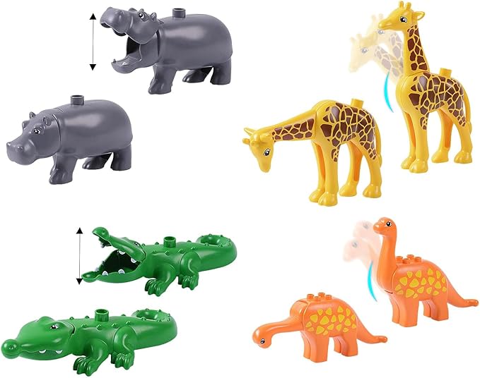 Animal Figures Building Blocks for Kids Preschool Toys, Animal Set for Kids - Compatible with Major Brands Building Blocks for Toddlers 1-6 (Animal Set) - STEM Building Toys