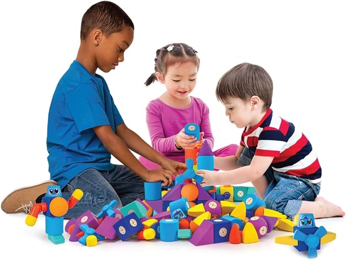 Magnetic Foam Blocks – STEM Preschool Toys for Children, Toddlers, Boys and Girls, The Ultimate Bath Toy – Roadster Set, Bath Building Blocks, Engineering Toys for Kids 3-6