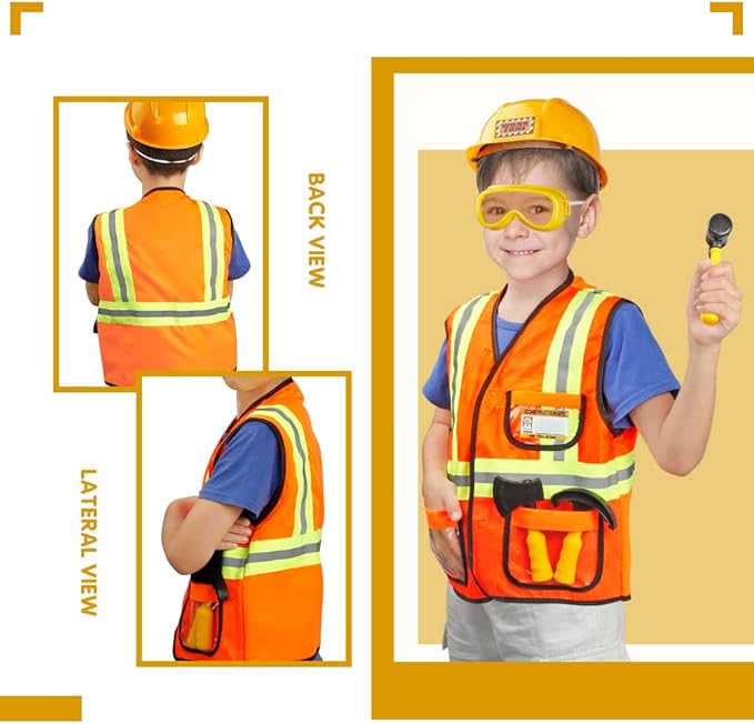 Dress Up Trunk for Kids, Pretend Dress Up Collection with Accessories, Halloween Dressup for Role Play