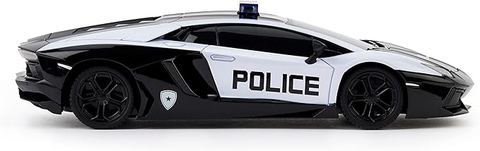 CMJ RC Cars Twin Pack: Officially Licensed Lamborghini Sian + Lambo Police RC Car Pack: Perfect for Lambo Racing Fans