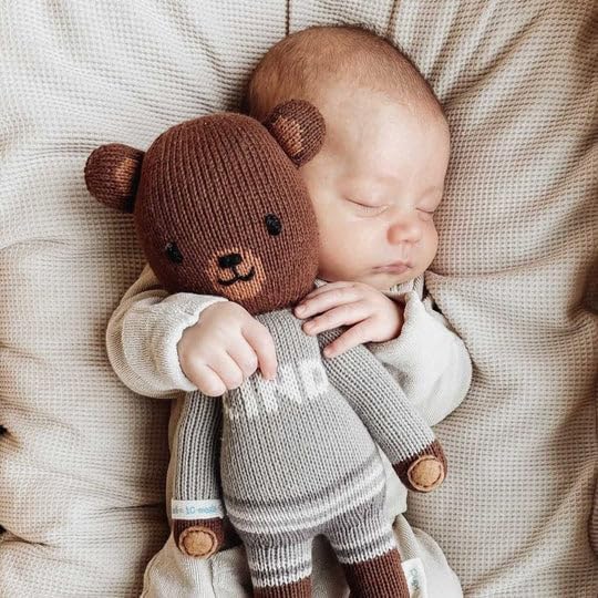 cuddle + kind Oliver The Bear Regular 20" Hand-Knit Doll – 1 Doll = 10 Meals, Fair Trade, Heirloom Quality, Handcrafted in Peru, 100% Cotton Yarn