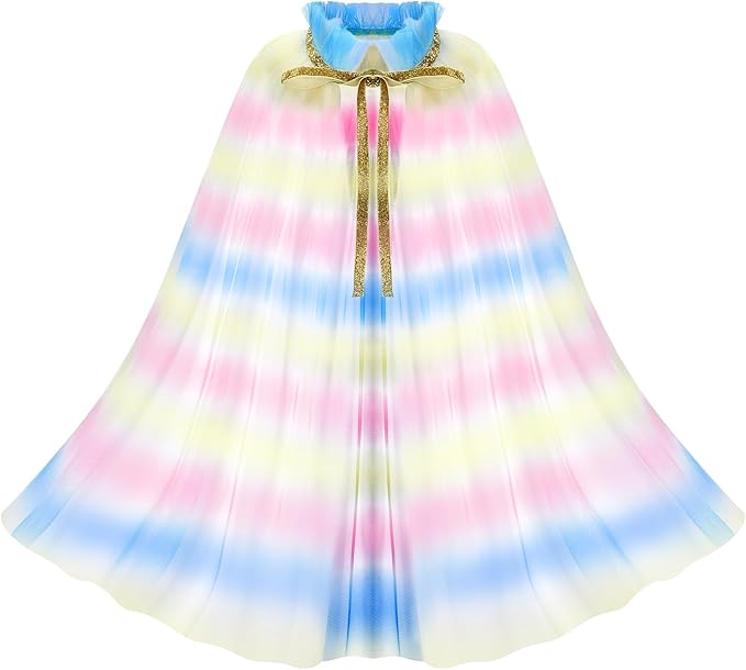 Princess Dress Up for Girls, Role Play Kids Dress up Clothes Gift Set Princess Toys for Little Girls Ages 3-8yrs Toddler Birthday Party