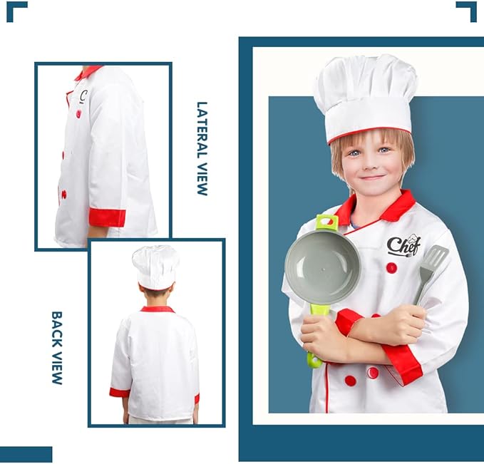 Dress Up Trunk for Kids, Pretend Dress Up Collection with Accessories, Halloween Dressup for Role Play