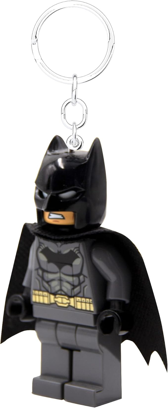 LEGO DC Super Heroes Large 3 Inch Tall Figure Keychain Light - Batman (KE92H)