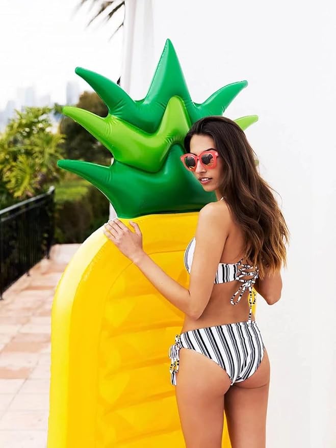 Inflatable Pool Floats for Kids and Adults, Large Water Inflatable Pineapple Pool Float for Swimming Pool