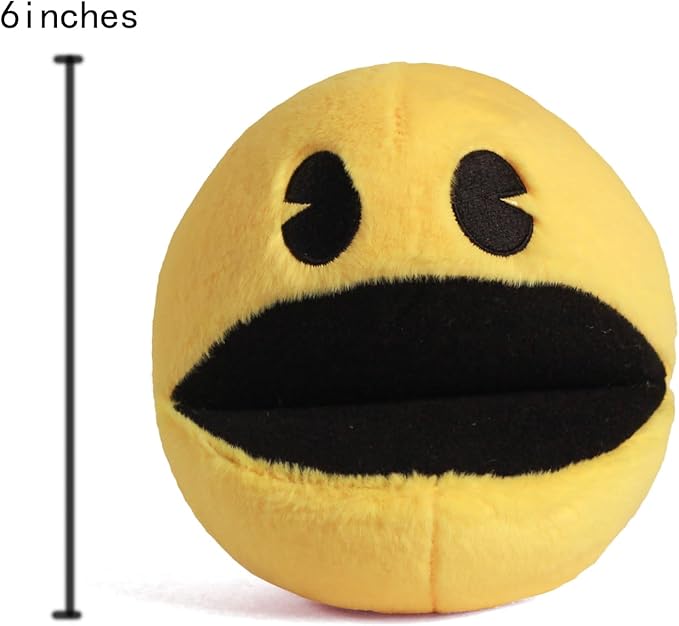 Pacn Game Man Plush Toys, Ghost Stuffed Animals Game Toys, Great as a Party Favor Gift or Companion,Ghost Plush Toy, Children's Day and Birthday Parties for Girls (Set of 8)