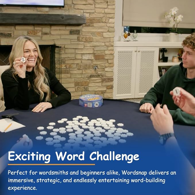 Game, Word Puzzle for Adults, Family, and Kids, Fun Game for Ages 8+, Travel Size, 1-4 Players