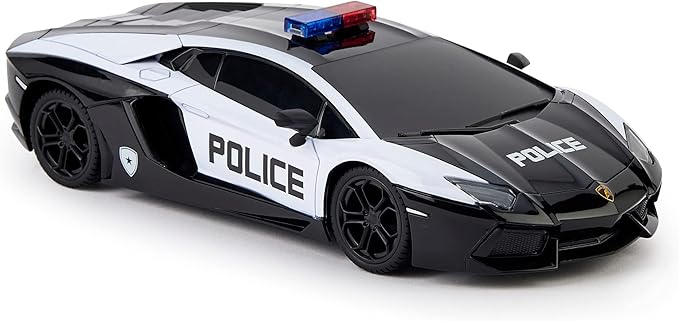 CMJ RC Cars Twin Pack: Officially Licensed Lamborghini Sian + Lambo Police RC Car Pack: Perfect for Lambo Racing Fans