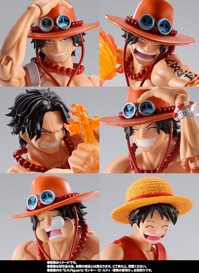 TAMASHII NATIONS - One Piece - Portgas D. Ace -Fire Fist-, Bandai Spirits S.H.Figuarts Action Figure