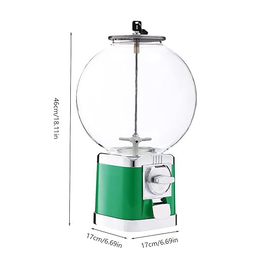 Vending Machine, 1.26 in Ball Bulk Vending Machine Classic Bubble Capsule Toys Dispenser, Commercial Candy Gumball Machine for Game Stores and Retail Stores