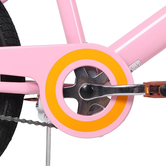 JOYSTAR Vintage Kids Bike with Training Wheels & Basket, 12 14 16 20 24 Inch Girls Bike for 2-14 Years Old, Multiple Colors