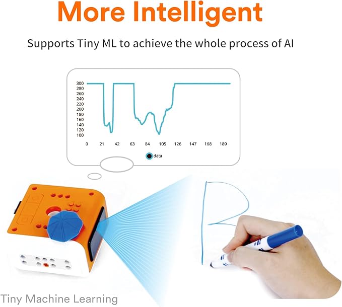 VinciBot Robotics for Kids Ages 8-12, Scratch&Python Programmable Robot with AI Function for Teens School Grade 3-7, Educational STEM Coding Robot Kit for Boys & Girls, Ages 8+