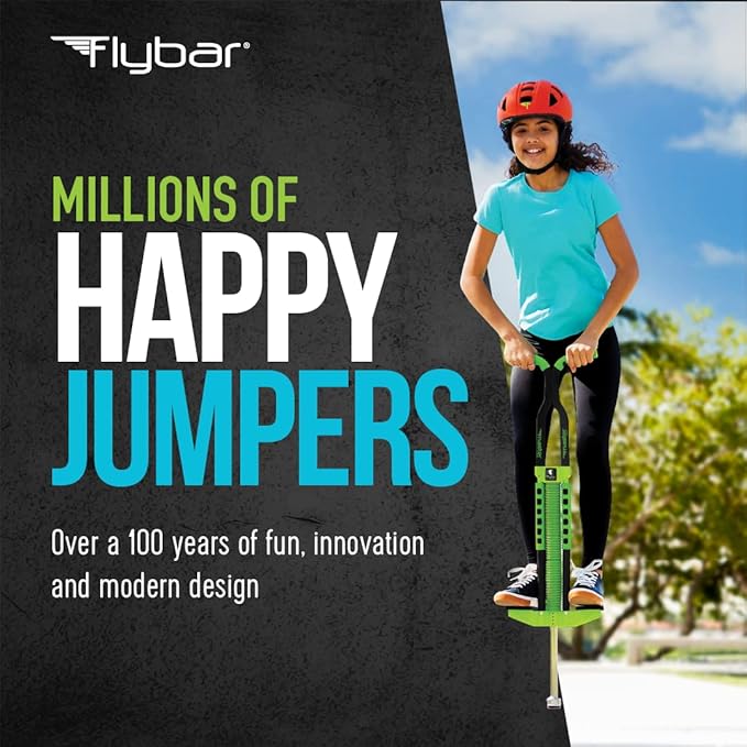Flybar Master Pogo Stick, Ages 9+, 80 to 160 lbs, Easy Grip Handles, Anti-Slip Pegs, Outdoor Toys for Boys Girls, Outside Toys for Kids, Teens Tweens