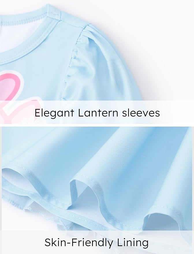 Peppa Pig Toddler Girls Dress for Fall Long Sleeve Tutu Dresses for Birthday Party Tulle Princess Dress Little Girl Size 2-6T