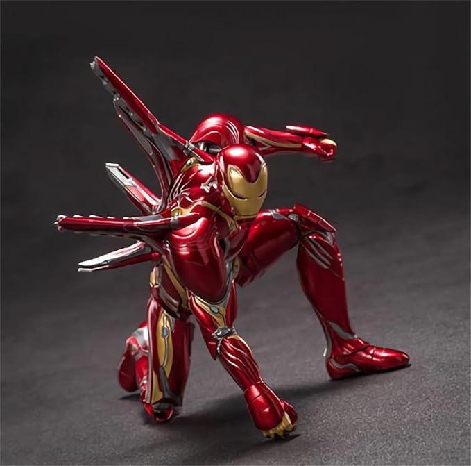 OVONNI 7 Inch MK50Ironman(Deluxe Version) Collectible Action Figure,All Joints Movable,Multi Weapon Accessories