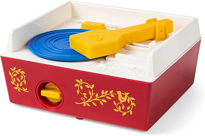 Fisher Price Classics - Record Player - Retro, Tactile Interactive Retro Toy for Kids, Girls, Boys, Toddlers, Baby, Preeschooler, Unisex 18 Months +