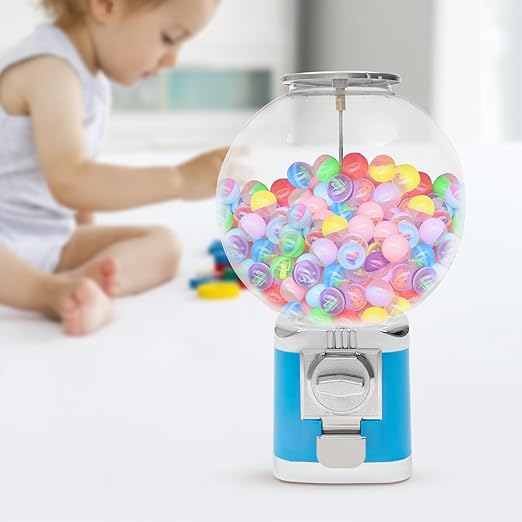 Vending Machine, 1.26 in Ball Bulk Vending Machine Classic Bubble Capsule Toys Dispenser, Commercial Candy Gumball Machine for Game Stores and Retail Stores
