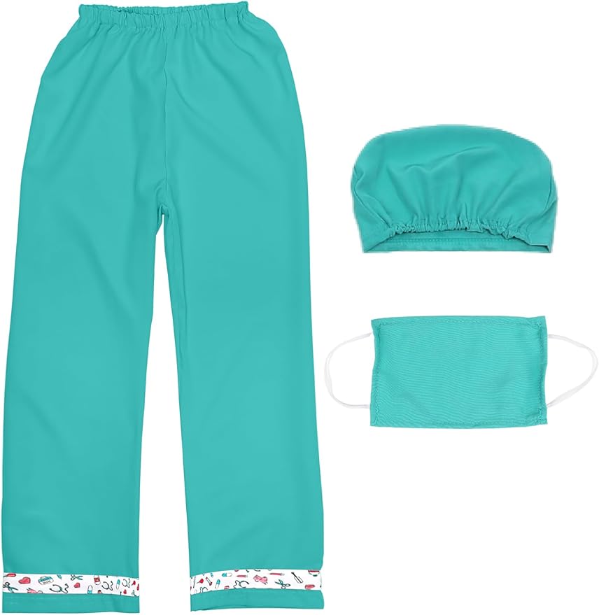 ANPHILE Kids Veterinarian Costume, Kids Doctor Vet Costume Outfit Pretend Play Dress Up Set for Career Day