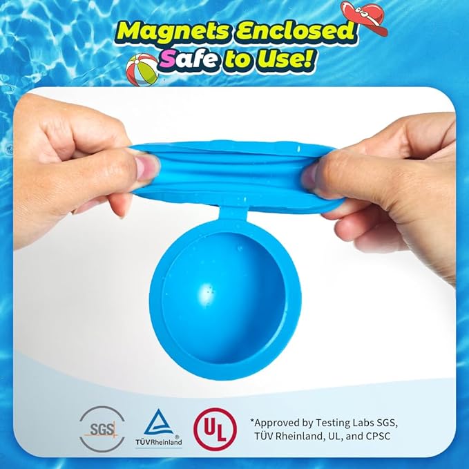 SOPPYCID 16Pcs Reusable Water Balloons for Kids, Pool Beach Water Toys for Boys and Girls, Summer Toy for Outdoor Games