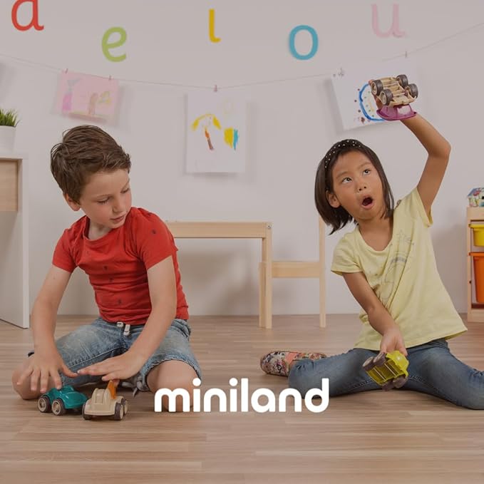 Miniland Clothes for Dolls 8 1/4'' Knitted Outfit Sweater & Trausers - ECO, Made in Spain, Quality, Role Play, Educational