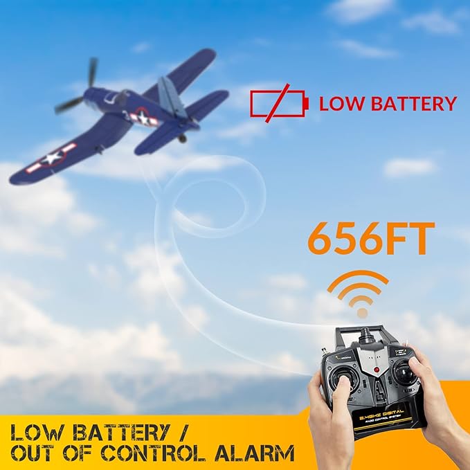 4CH RC Plane, P51D RC Airplane with 3 Modes High Speed Engine, Remote Control Airplane with Xpilot Stabilization System & Aerobatic, Remote Control Plane Gift for Kids & Adults