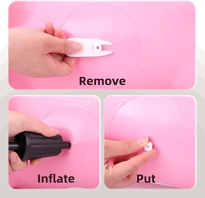 EVERICH TOY Giraffe Bouncy Horse Hopper for Toddlers, Bouncy Animals Jumping Horse, Inflatable Ride on Bouncer Hopping Toys Gifts for Boys and Girls 18 Months 2 3 4 5 6 Years Old