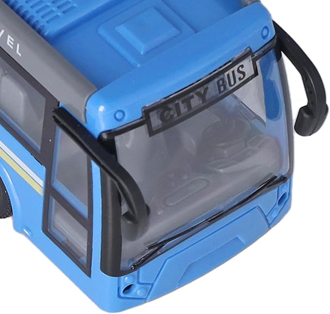 RC School Bus, 8.27 Inches Remote Control City Bus, Simulation All Directions Driving RC Car Electronic Vehicles for Children (Blue)