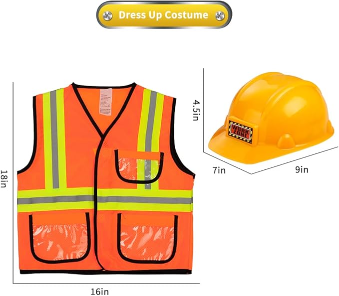 Dress Up Trunk for Kids, Pretend Dress Up Collection with Accessories, Halloween Dressup for Role Play