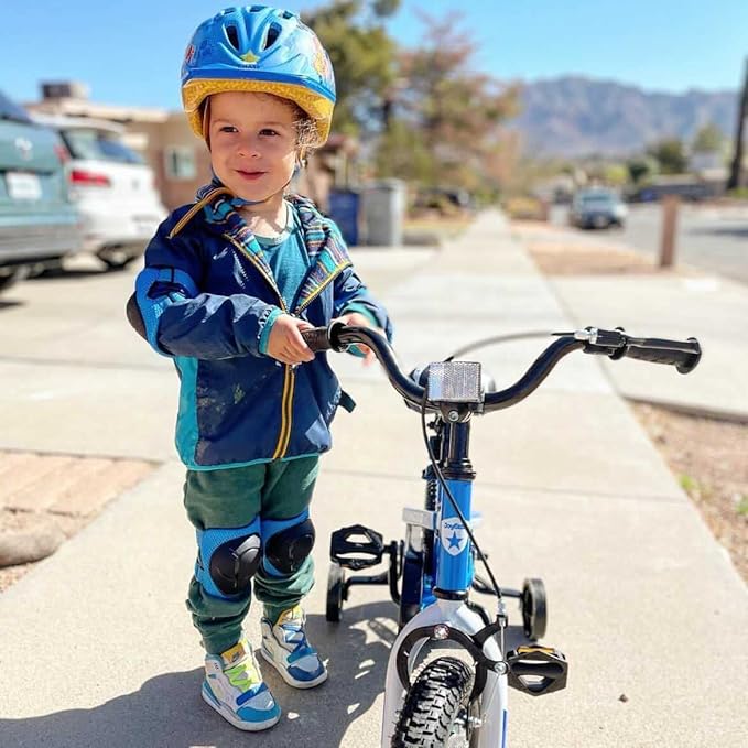 JOYSTAR Whizz Kids Bike 12 14 16 18 Inch Kids' Bicycle for Toddler and Kids Ages 2-9 Years Old, BMX Style Boys Bike with Training Wheels, Children Bicycles, Multiple Colors