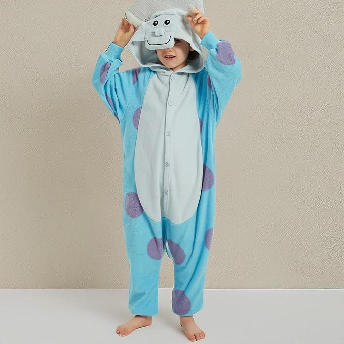 SWEETXIN Unise Kids Jumpsuit Cosplay Onesie One Piece Suit for Girls Boys Halloween Character Costume Dress Up Party