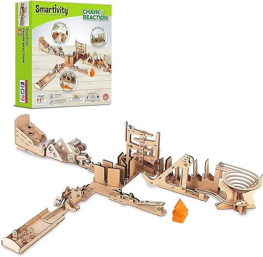 Smartivity Chain Reaction Engineering, STEM Learning Toy Construction Kit for Kids Ages 8 and Up