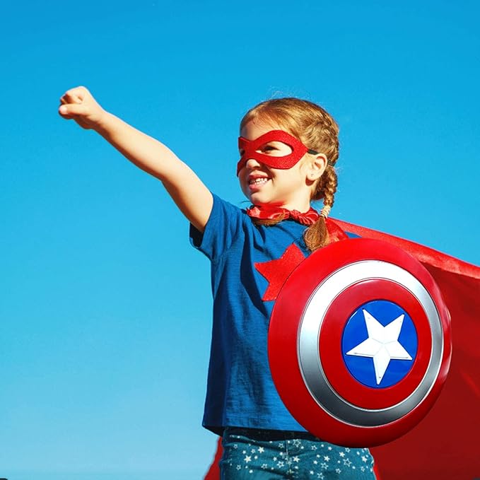 12.6 inch Captain Shield Children's Costume Props Halloween Cosplay Children's Party Birthday Gift