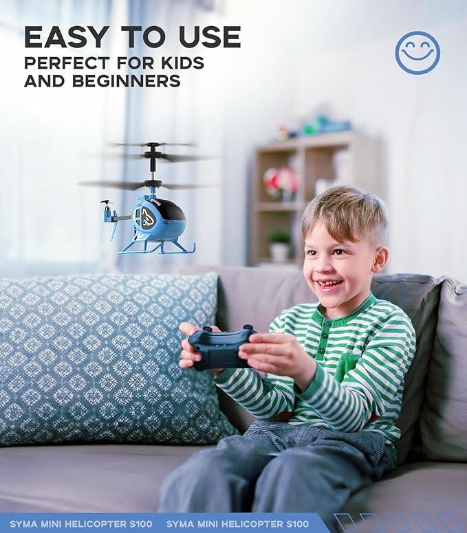 SYMA Remote Control Helicopter, Mini RC Helicopter for Kids with Altitude Hold, One-Key Take Off/Land, Toy for Boys Girls Beginners Indoor Flying Fun