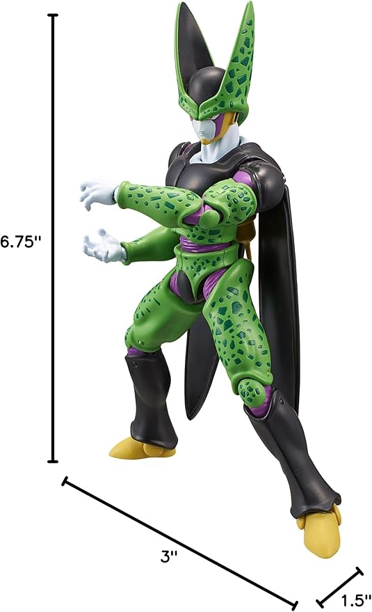 Dragon Stars Series - Dragon Ball Super - Cell Final Form Figure (Series 10), 6.5" Action Figure