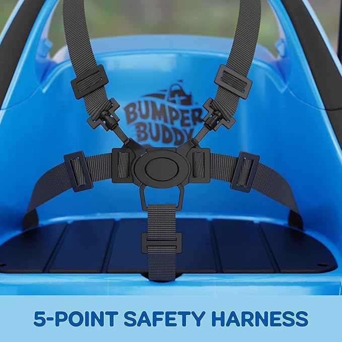 Bumper Buddy Ride On Electric Car for Kids & Toddlers, 12V 2-Speed, Ages 1 2 3 4 5 Year Old Boys - Remote Control, Baby Boy Riding Bumping Toy Gifts Cars, Toys Gift Toddler 12-18 Months Age Kid