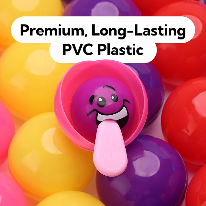Vending Machine Capsules - 3" GREEN Empty Plastic Capsules - 14 Pcs Toy Capsule - Green Round Large Easter Eggs - Bath Bombs Molds - Party Favors DIY Craft Supplies