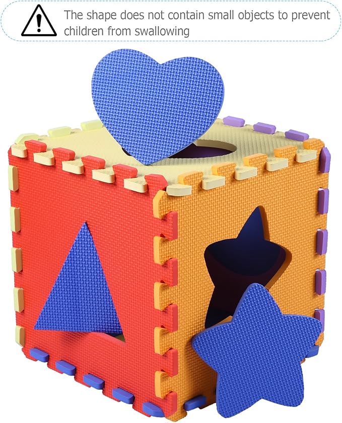 Foam Play Mat for Kids,25Pcs Square Interlocking Puzzle Floor Mat,Baby Play Mat Floor Mat Foam Puzzle Playmat for Toddlers with Fence(Shape-CSH028