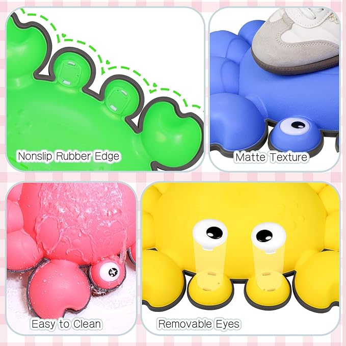 TOPNEW Toddler Stepping Stones for Kids, 6pcs Non-Slip Balance Stepping Stones for Promoting Children's Coordination Skills, Indoor & Outdoor Sensory Toys Obstacle Course for Kids Age 3 4 5 6 7+