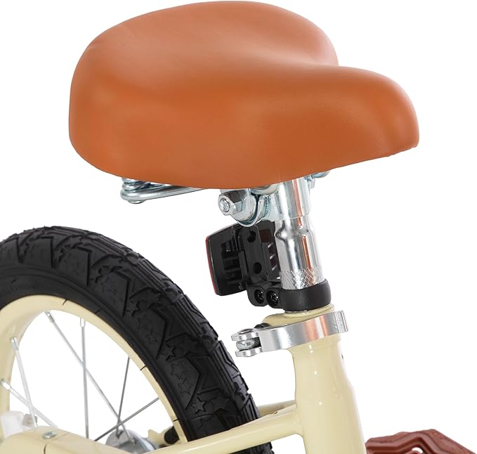JOYSTAR Vintage Kids Bike with Training Wheels & Basket, 12 14 16 20 24 Inch Girls Bike for 2-14 Years Old, Multiple Colors