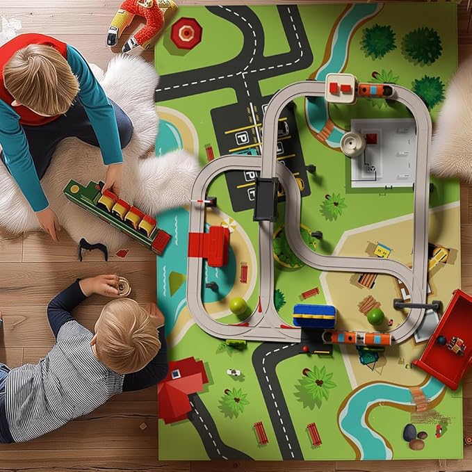 36 pcs High-Speed Train Set for Urban Rail Adventure, Magnetic Connection Train for Boys & Girls, Train Track for 3-7 Years Old Toddlers & Kids, Railway Set Christmas Toys for Kids