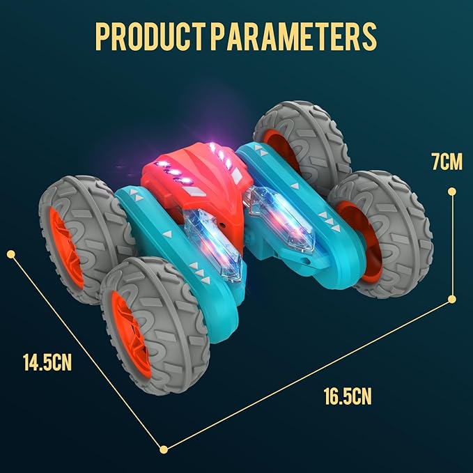 Remote Control Car Stunt RC Cars, 2.4Ghz with Double Sided 360 Flips, 4WD Off Road Drift RC Race Car Toy Stunt Toys for Kids 6-12 Year Old Boys Girls Christmas Birthday Gift
