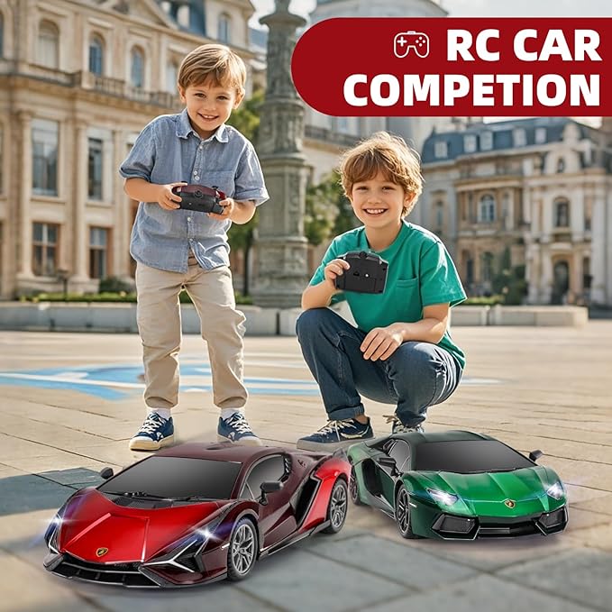 MIEBELY Lamboghini RC Car - 1:24 Scale Lambo Toy Car 3.7V 500mAh, Sián Fast Remote Control Car for Boys 8-12, Rc Race Car Model Birthday Gifts for Kids Adults Boys Girls Age 6-12 Year Old