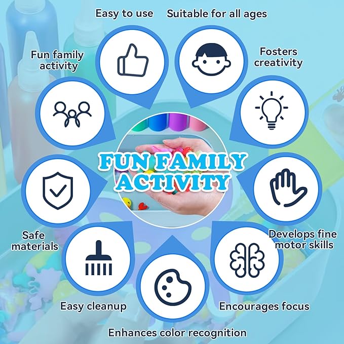 Water Gel Pets Kit Refill | Aqua Fairy Gel Refill | Magic Water Elf Toy Kit & Squishy Water Kit | DIY Squishy Maker Kit | Aqua Pets(24 Bottles,12 Pure Color Water Fairy Gel+6 Packs Magic Powder)