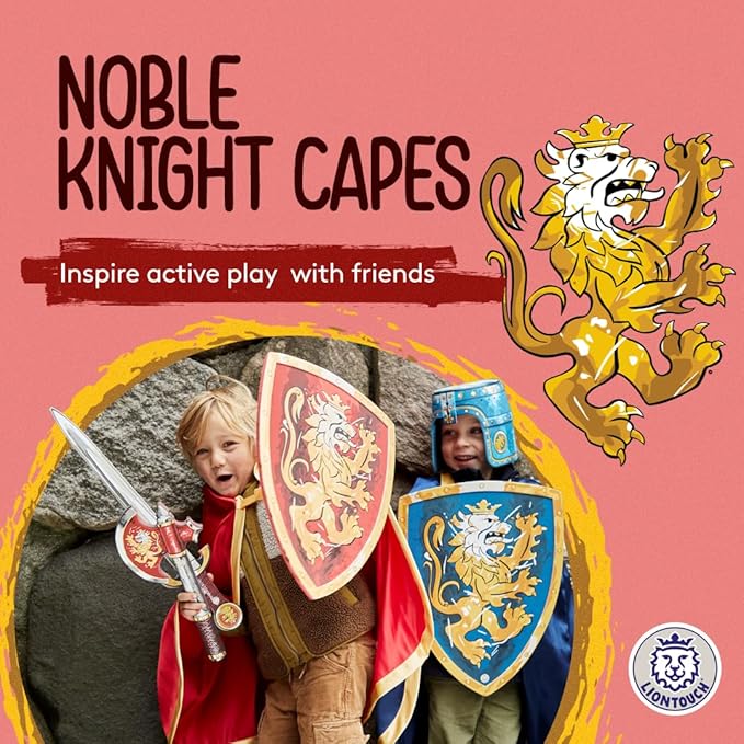 Liontouch Medieval Noble Knight Satin Toy Cape for Kids | Part of A Kid's Costume Line