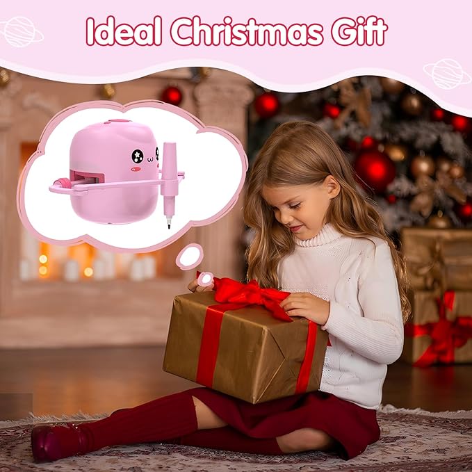 Drawing Robot for Kids with 150 Cards, Interactive Educational Painting Robot with Voice Interaction, Montessori Drawing Learning Toy for 5 6 7 8 9 Boys Girls Birthday Present