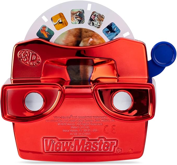 View Master Classic with Discovery Kids Reels - Metallic Viewfinder with 5 Reels Included - STEM, Retro, Nature Learning Toy for Kids and Adults, Toddlers, Ages 3+