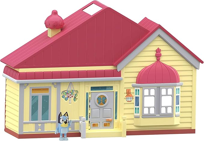 Bluey Mega Bundle Family Home & BBQ Playset – Amazon Exclusive, 4 Figures (Bluey, Bingo, Bandit, Chilli), 13+ Removable Furniture Pieces, Outdoor Patio, Accessories, Imaginative Playset for Kids 3+
