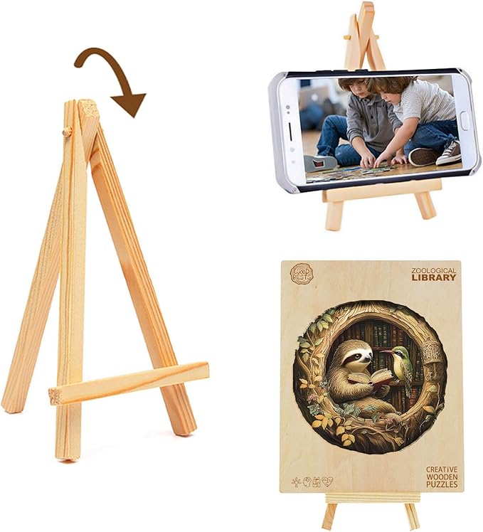 Wooden Puzzles for Adults, Wooden Jigsaw Puzzles for Adults Kids, Zoological Library Unique Shaped Wood Puzzles Adult, Creative Birthday Gifts for Friends Family Game (13.4 * 13.4in 295pcs)