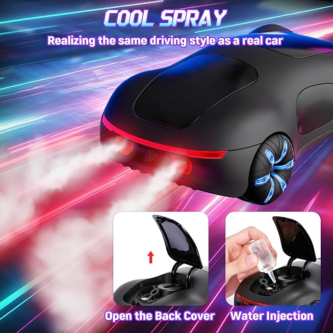 Gesture Sensing Remote Control Car, Drift RC Stunt Car with Light Spray & Sound, 2.4GHz Hobby RC Cars Toy for Kids, 360° Rotate, Birthday Gifts for Boys Girls 4-12 Racing Gifts